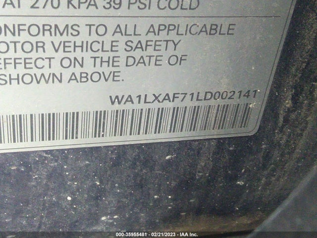 2020 Audi Q7, VIN: WA1LXAF71LD002141
