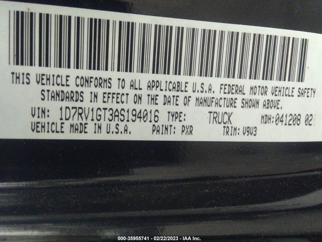 Dodge Ram 1500 Slt 2010 1D7RV1GT3AS194016 Image 9