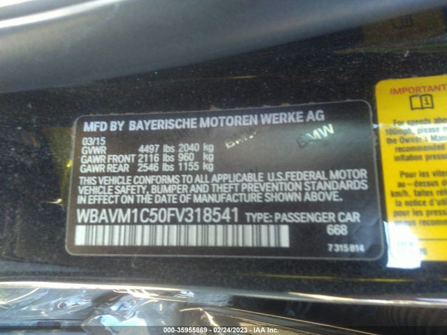 BMW X1 Sdrive28i 2015 WBAVM1C50FV318541 Image 9