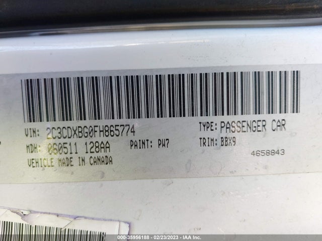 Dodge Charger Se 2015 2C3CDXBG0FH865774 Image 9