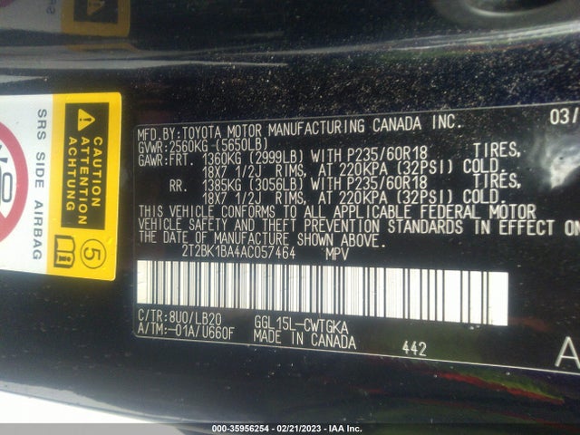 Lexus RX 2010 2T2BK1BA4AC057464 Image 10
