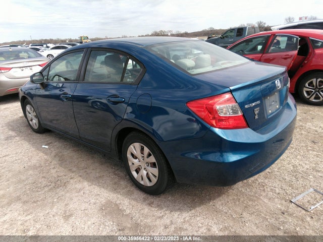 2012 HONDA CIVIC SDN LX VIN: 2HGFB2F55CH564490