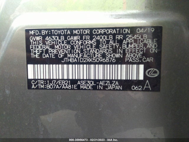JTHBA1D2XK5096876 Lexus IS 300