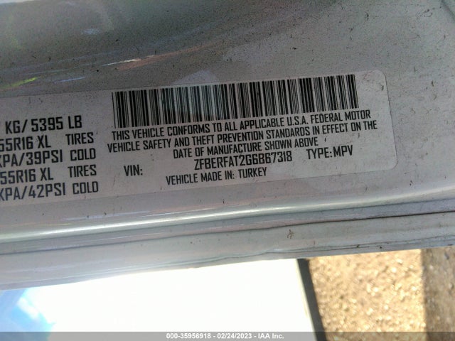 2016 Ram Promaster City, VIN: ZFBERFAT2G6B67318