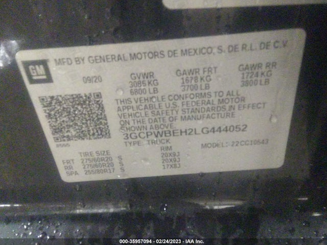 Chevrolet Silverado 1500 Custom 2020 3GCPWBEH2LG444052 Image 9