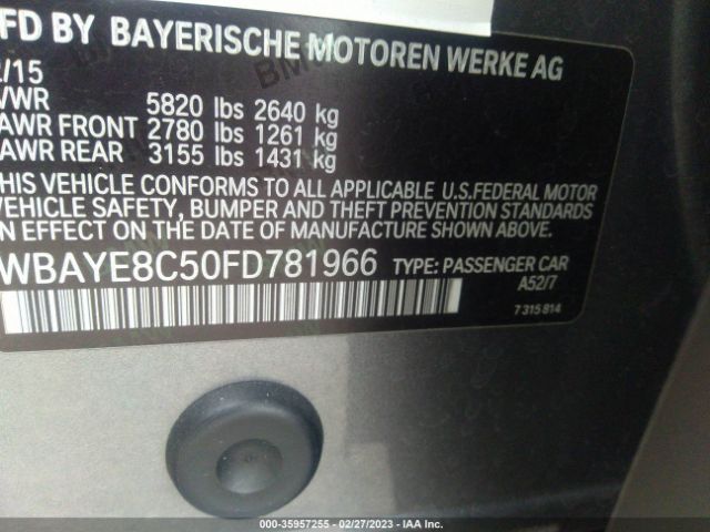 WBAYE8C50FD781966 BMW 7 Series 750li/alpina B7