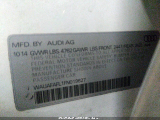 Audi A4 PREMIUM 2015 WAUAFAFL1FN019627 Image 9