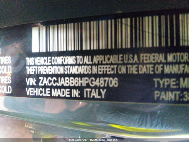 ZACCJABB6HPG48706 Jeep Renegade Latitude