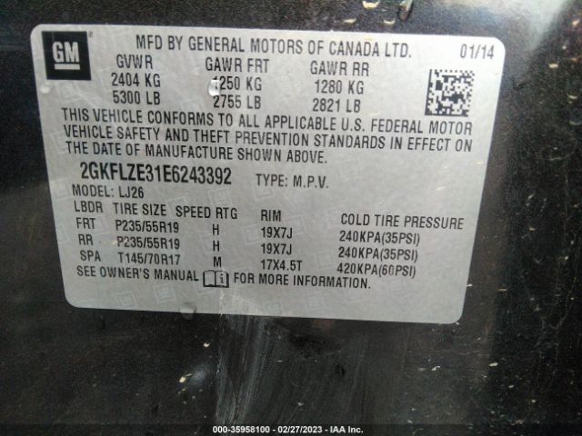 2GKFLZE31E6243392 GMC Terrain Denali