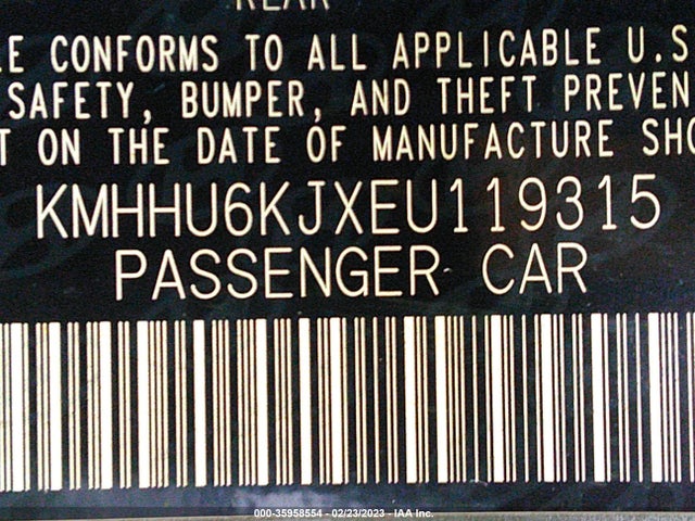 2014 Hyundai Genesis, VIN: KMHHU6KJXEU119315