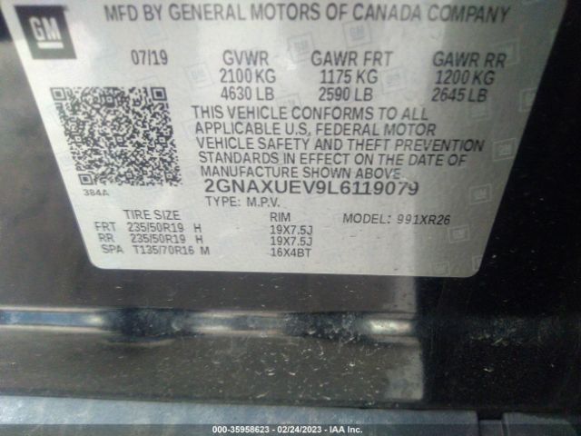 2GNAXUEV9L6119079 Chevrolet Equinox