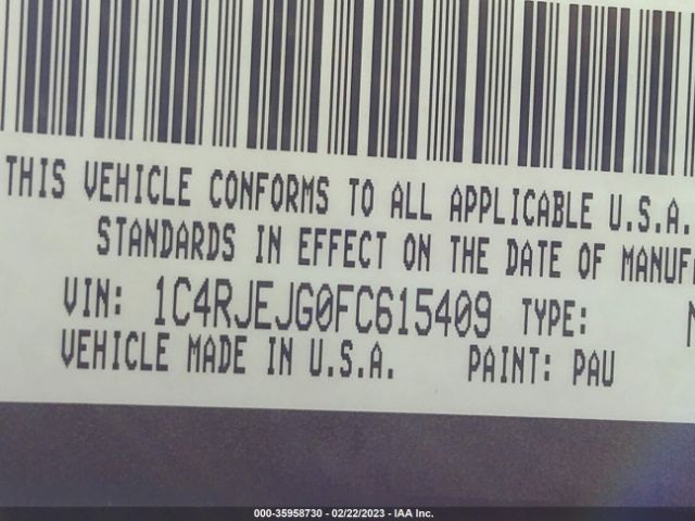 1C4RJEJG0FC615409 Jeep Grand Cherokee