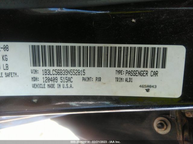 1B3LC56B39N552815 Dodge Avenger Sxt/r/t