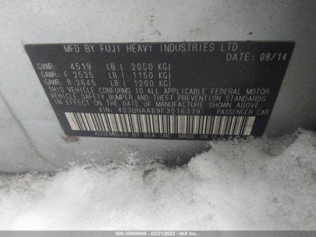 4S3BNAA69F3016319 Subaru Legacy 2.5i