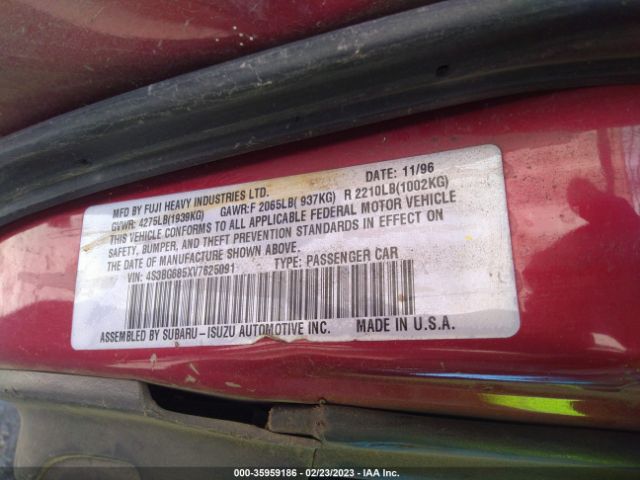 4S3BG685XV7625091 Subaru Legacy Wagon Outback