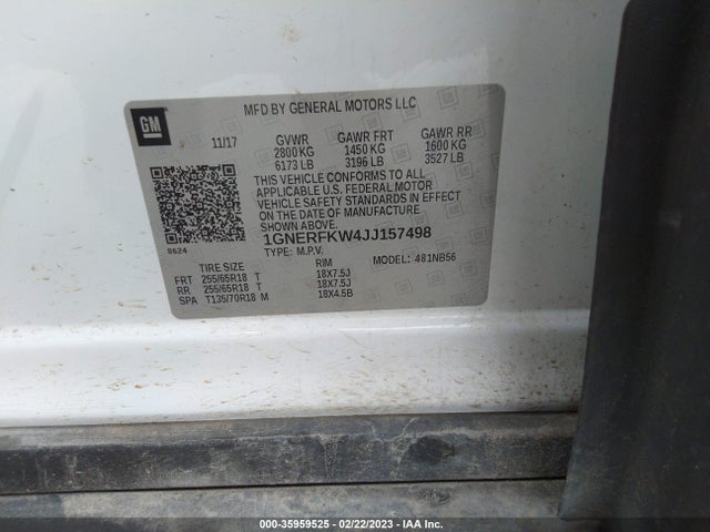 Chevrolet Traverse Ls 2018 1GNERFKW4JJ157498 Image 10