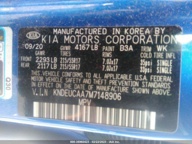KNDEUCAA7M7148906 KIA SELTOS S