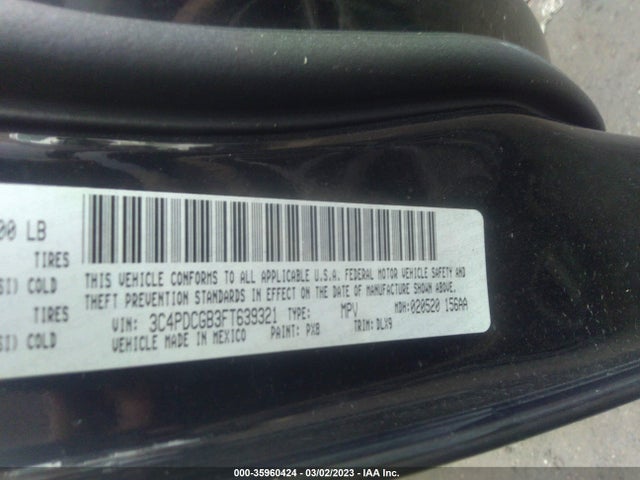 Dodge Journey Crossroad 2015 3C4PDCGB3FT639321 Image 9