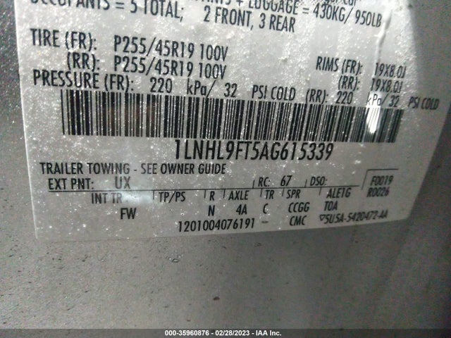 Lincoln Mks W/ecoboost 2010 1LNHL9FT5AG615339 Image 10