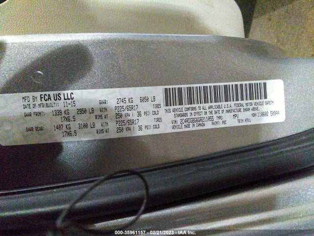 Dodge Grand Caravan Se 2016 2C4RDGBG6GR211055 Image 9