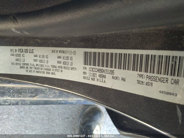 Chrysler 200 Limited 2016 1C3CCCAB9GN151295 Image 9