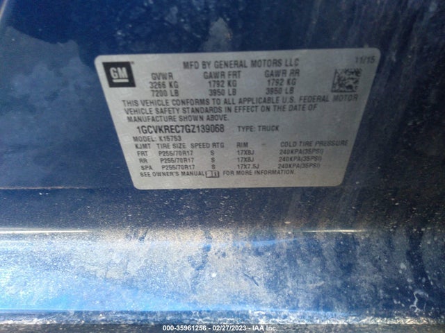 Chevrolet Silverado 1500 Lt 2016 1GCVKREC7GZ139068 Image 10