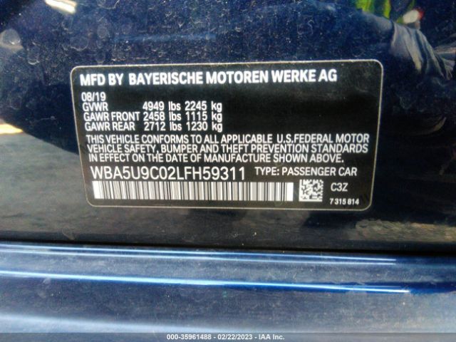 WBA5U9C02LFH59311 BMW 3 Series M340i Xdrive