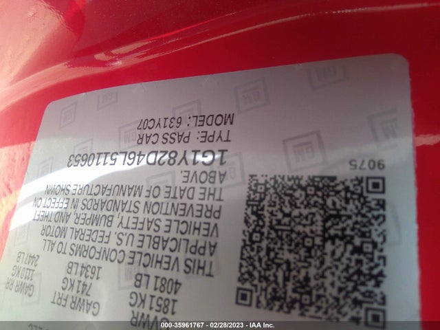 Chevrolet Corvette 3lt 2020 1G1Y82D46L5110653 Image 11