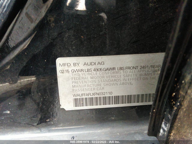 WAUFFAFLXFN032110 Audi A4 Premium Plus