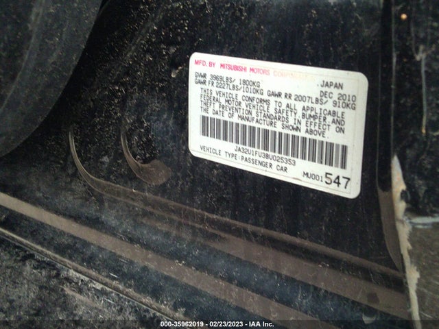 JA32U1FU3BU025353 Mitsubishi LANCER DE
