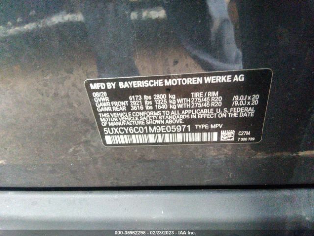 5UXCY6C01M9E05971 BMW X6 Xdrive40i