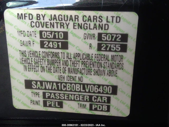 Jaguar XJ 2011 SAJWA1CB0BLV06490 Image 10