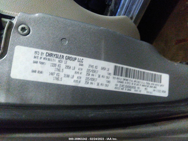 2C4RC1BG0DR620938 Chrysler Town & Country Touring