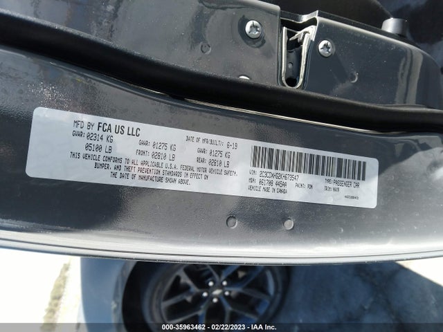 Dodge CHARGER GT 2019 2C3CDXHG2KH673547 Image 9