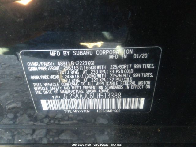 JF2SKAJC6LH513388 Subaru Forester Premium