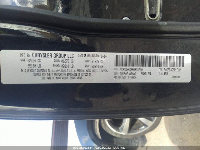 Dodge Charger Sxt 2014 2C3CDXHG8EH370700 Image 9