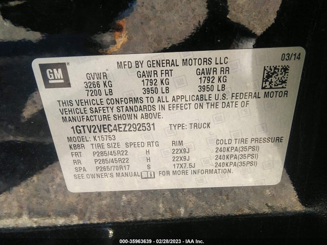 GMC Sierra 1500 Slt 2014 1GTV2VEC4EZ292531 Image 9