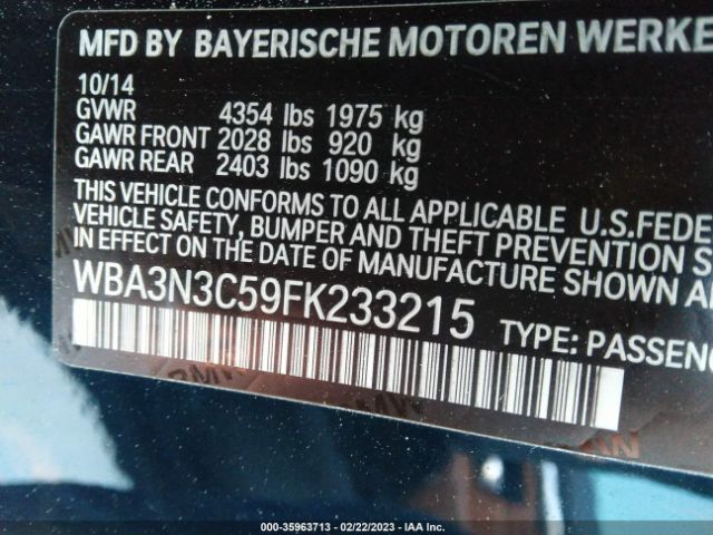 WBA3N3C59FK233215 BMW 4 Series 428i