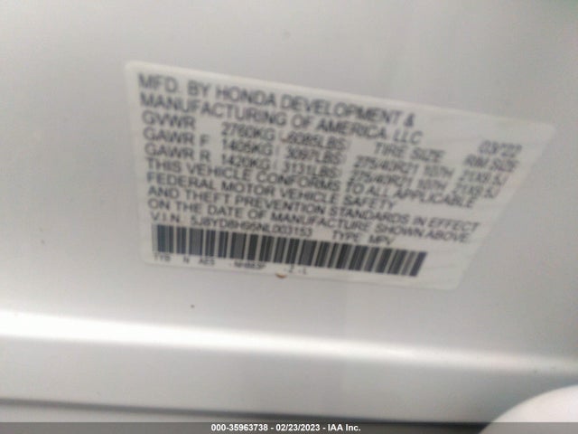 Acura MDX TYPE S 2022 5J8YD8H95NL003153 Image 9