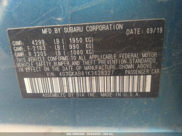 4S3GKAB61K3628327 Subaru IMPREZA
