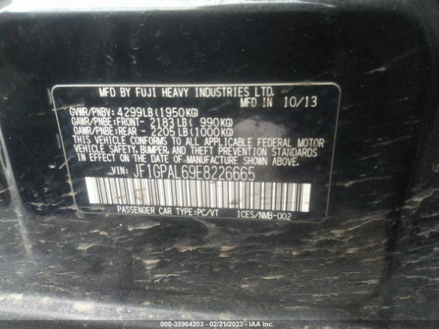 JF1GPAL69E8226665 Subaru Impreza Wagon 2.0i Sport Premium