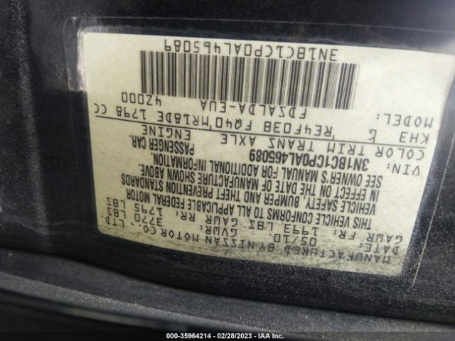 3N1BC1CP0AL465089 Nissan Versa 1.8 S