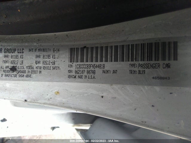 Chrysler 200 C 2015 1C3CCCCB3FN544818 Image 9