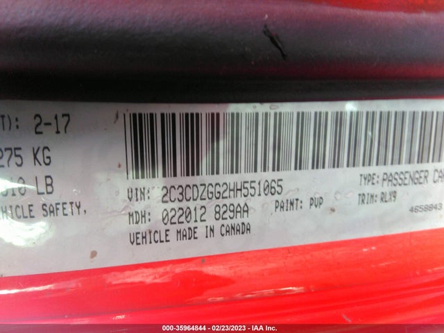 Dodge Challenger Gt 2017 2C3CDZGG2HH551065 Image 11