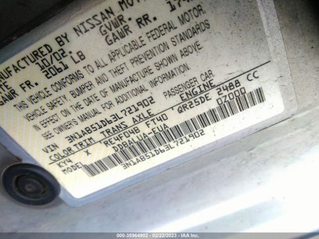 3N1AB51D63L721902 Nissan Sentra Se-r
