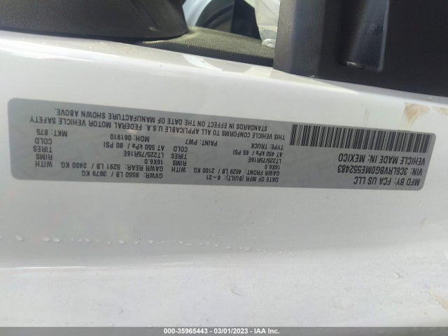 RAM Promaster Cargo Van 2021 3C6LRVBG0ME552483 Image 9