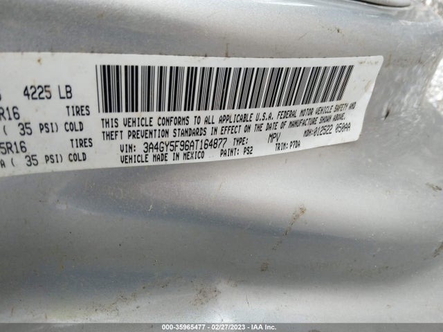 3A4GY5F96AT164877 Chrysler PT CRUISER CLASSIC