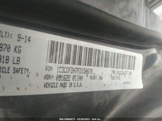 1C3CDFDH7FD150679 Dodge Dart Aero