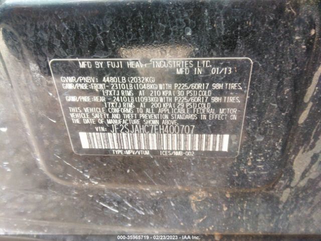 JF2SJAHC7EH400707 Subaru Forester 2.5i Limited