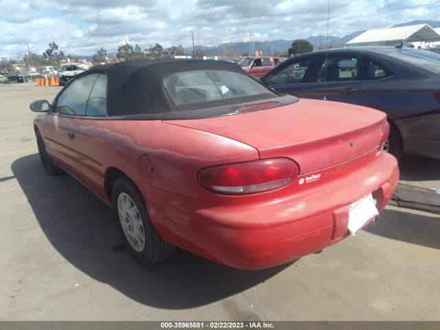 1999 CHRYSLER SEBRING JX VIN: 3C3EL45H0XT522521